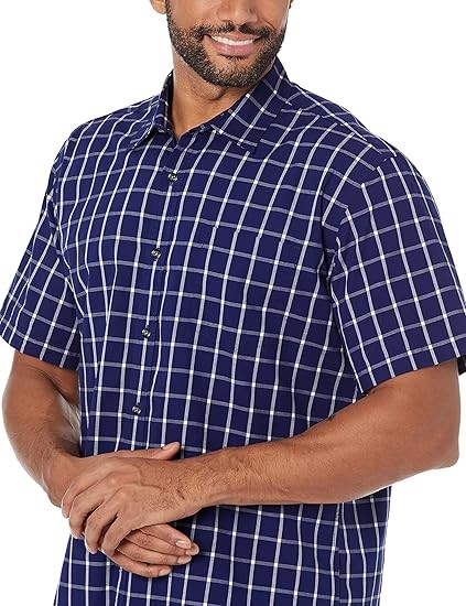 Men's Regular-Fit Short-Sleeve Poplin Shirt