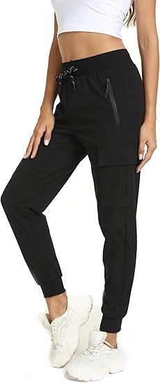 Womens Cargo Pants with Pockets-Lightweight Quick Dry Waterproof Hiking Pants for Travel Casual Athletic and Outdoor